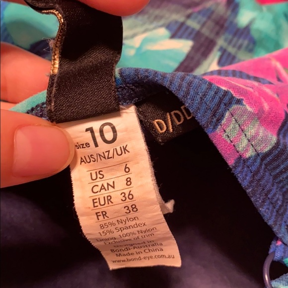Bond-Eye Australia swim tankini size 6 | bra D DD - Picture 4 of 5